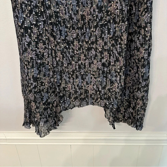 NWT Good Hart by Matilda Jane Black and Navy Paisley Wimberley Pleated Skirt - Picture 4 of 8